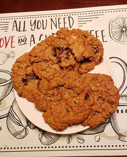 Almond Chocolate Cherry Cookies