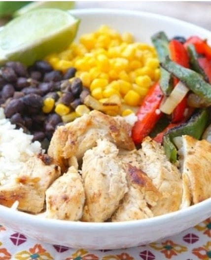 Chick fajita bowl (0 points)