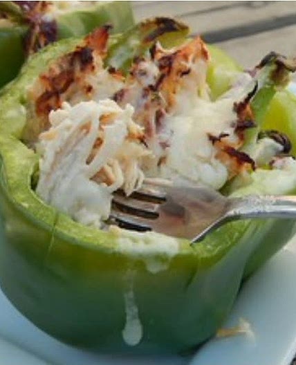 Chicken Philly Style Stuffed Peppers (2 points each)