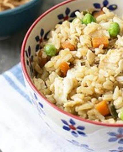 Skinny Chicken Fried Rice (4 points for 3/4 cup)