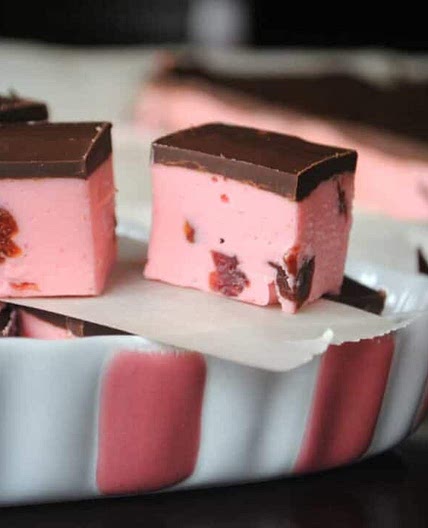 Cherry Fudge with Dark Chocolate