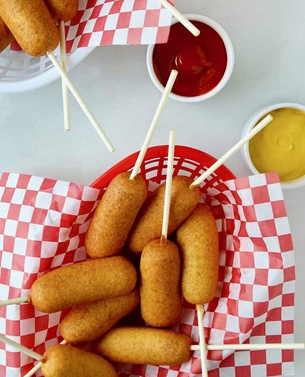Mini corn dogs