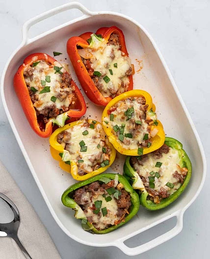 Stuffed Peppers without Rice
