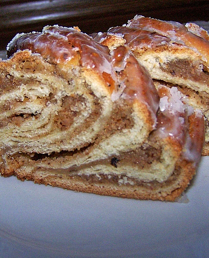 German sweet bread with Hazelnut Filling - Nusszopf