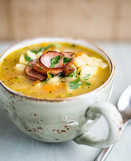 Slow-cooker German potato soup (kartoffelsuppe) | Jamie Oliver