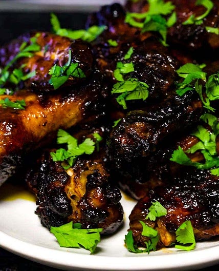 Sticky Vietnamese Keto Chicken Wings
