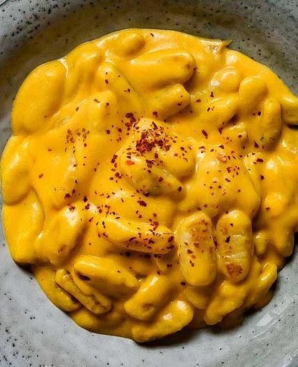 Vegan Gnocchi in Butternut Squash Sauce