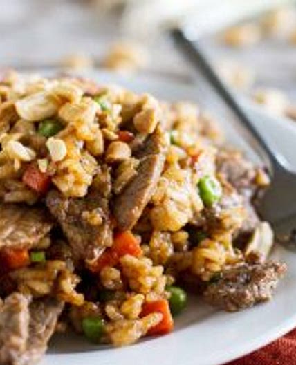 Asian Rice and Beef Stir Fry Recipe