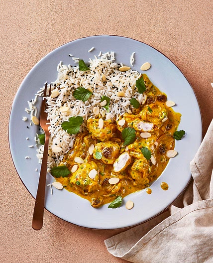 Coronation Chicken Curry With Nigella Rice