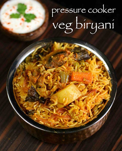 veg biryani in cooker | how to make vegetable biryani recipe in cooker