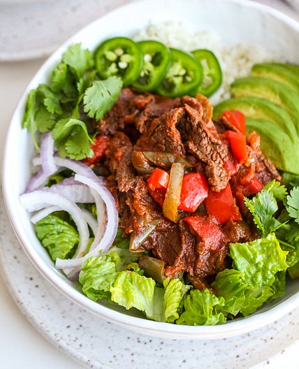 Instant Pot Steak Fajita Bowls