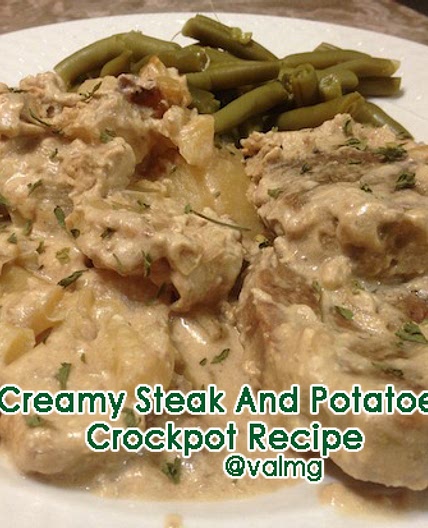 Crockpot Creamy Steak And Potatoes