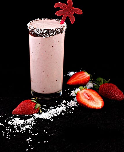 Strawberries & Cream Protein Shake