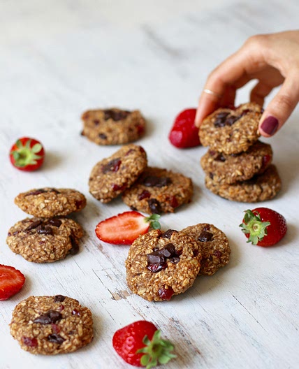 One-bowl Peanut Butter & Chocolate Oatmeal Cookies