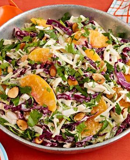 Easy Peach Coleslaw