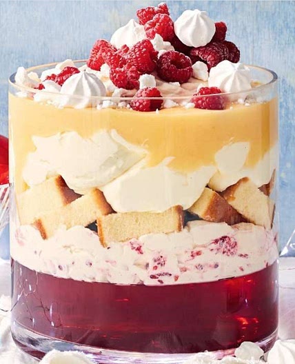 Easy Raspberry & Lemon Curd Trifle