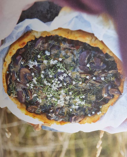 CREAMED MUSHROOMS IN A POTATO CRUST