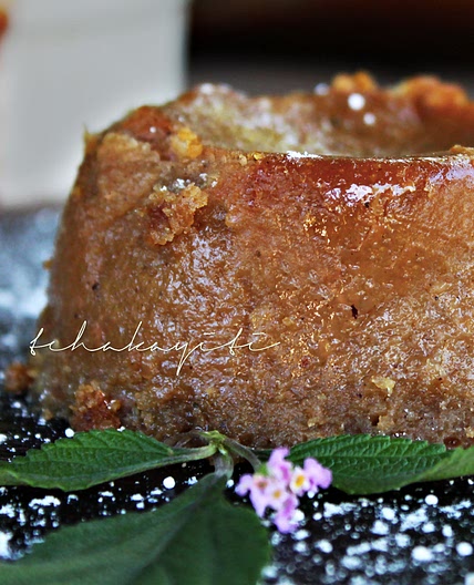 Haitian pain patate (sweet potato pudding)