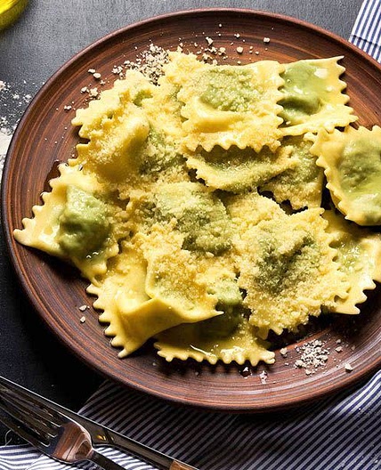 Ravioli + rucola