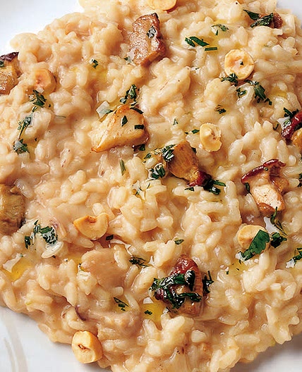 Risotto ai funghi (con zafferano)