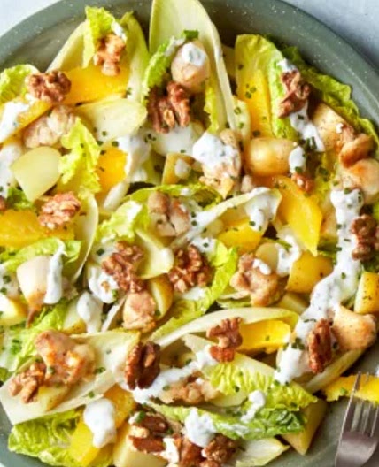 Witlofsalade met kip en sinaasappel