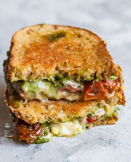 Vegan Pesto Grilled Cheese