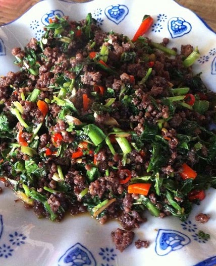 Recipe: Dai Stir-Fried Beef with Mint at China South of the Clouds