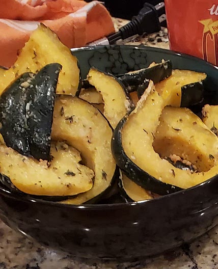 Herb Roasted Parmesan Acorn Squash
