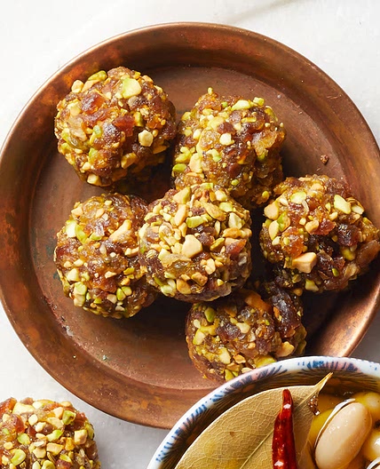 Savory Date + Pistachio Bites