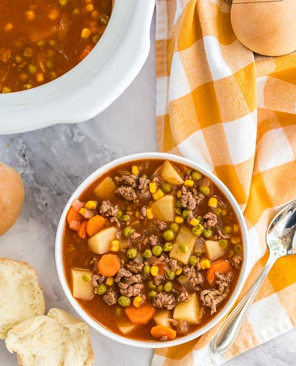 Crock Pot Vegetable Beef Soup