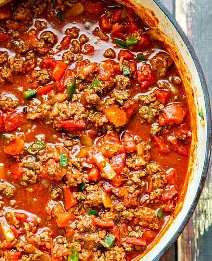 Thick and Beefy Beanless Chili