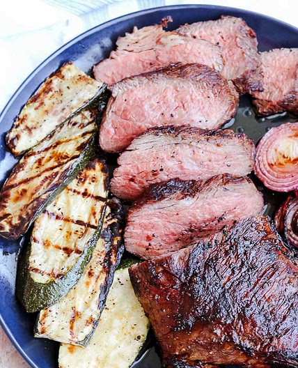 Two ingredient grilled Tri tip