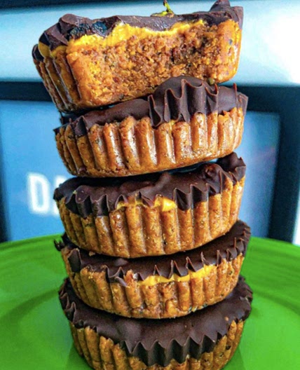 Chewy Peanut Butter Dark Chocolate Cups