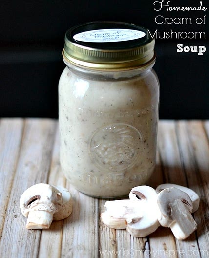 Homemade Condensed Cream of Mushroom Soup