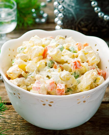 Салат Оливье с курицей – проверенный рецепт с фото