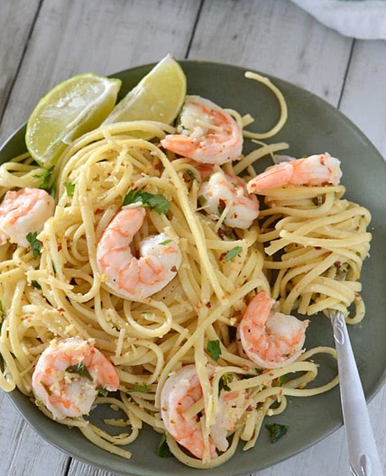 No Wine! Easy Shrimp Scampi Recipe