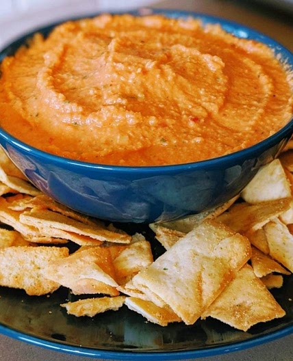 Roasted Red Pepper Garlic Hummus