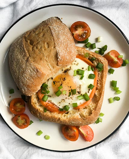 Baked Salmon & Egg