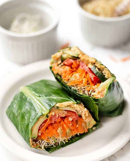 Quinoa & Veggie Collard Wraps