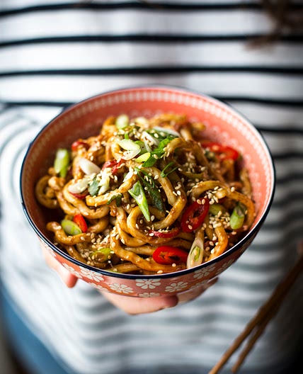 Hot & Spicy Peanut Butter Noodles