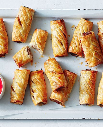 4-Ingredient Sweet and Sour Pork Sausage Rolls recipe
