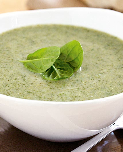 Spinach and broccoli soup