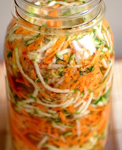 Zucchini Sweet Potato Cultured Vegetables