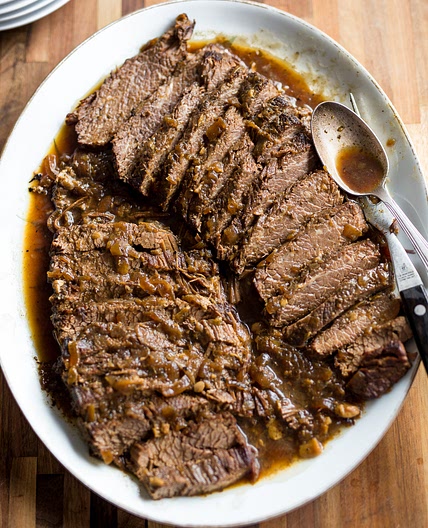 Slow Cooker Brisket with Onions - Whole30, Paleo