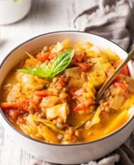 Cabbage Lentil Soup