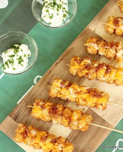 Loaded Tot Kabobs Appetizer Recipe
