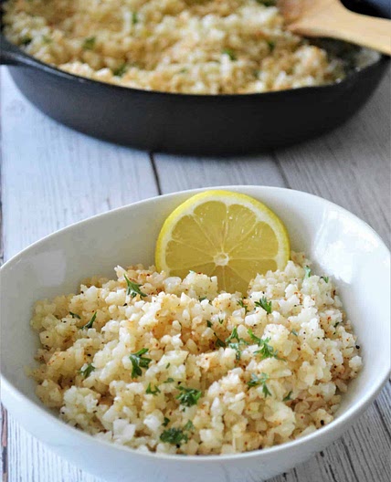 GARLIC BUTTER CAULIFLOWER RICE