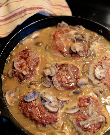 Turkey Salisbury Steak with Mushroom Gravy