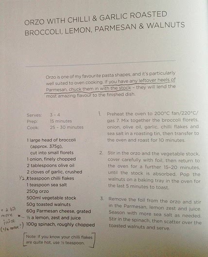 Orzo and Broccoli bake
