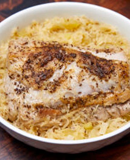 Best Ever Pork Roast and Sauerkraut